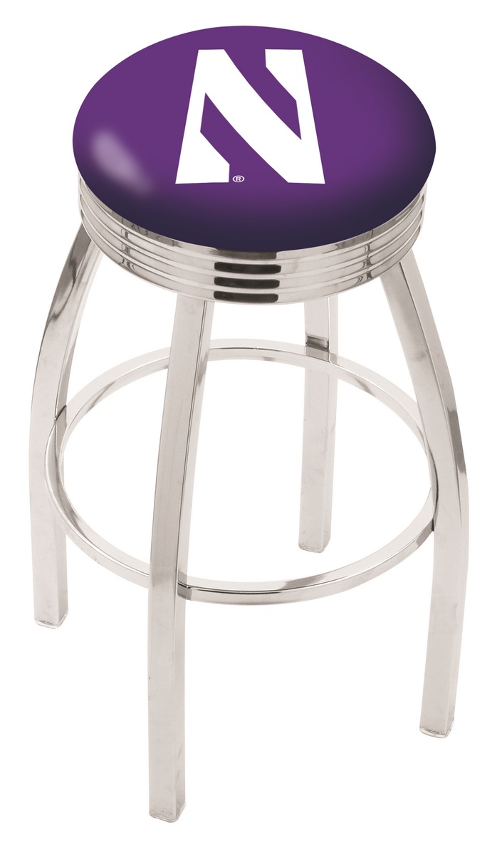  L8C3C Northwestern 30" Swivel Bar Stool with Chrome Finish  