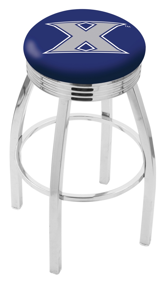  L8C3C Xavier 30" Swivel Bar Stool with Chrome Finish  